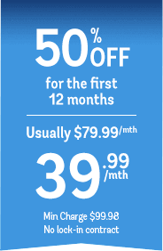 50% off for the first 12 months